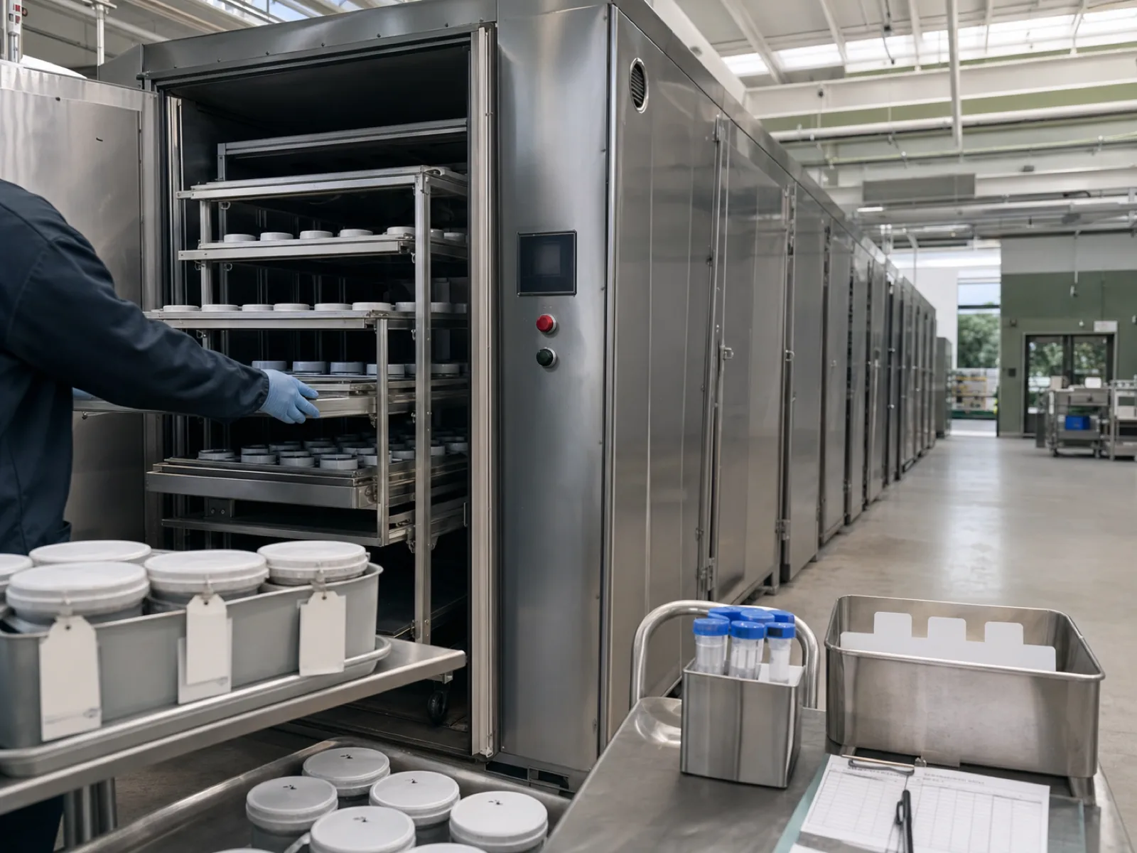 Wetop Silicone post-cure oven workshop where every production batch runs the mandatory 4-6 hour cycle before the PFAS non-detect testing is drawn against the master-batch lot
